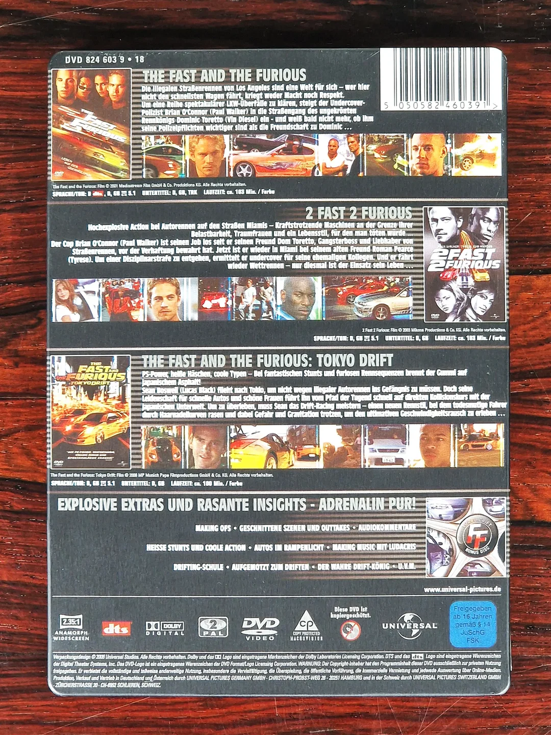 The Fast and the Furious Ultimate Collection - Film - DVD - Steelbook – Bild 2