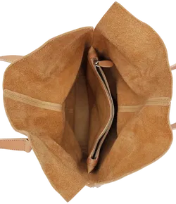 Max V. Koenig Damen Lederhandtasche mit Fransen, creme - Höhe ca. 37 cm  - Bild 4