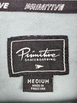 Primitive Skateboarding Herren Hoodie, blau/grün - Gr. M - Bild 4