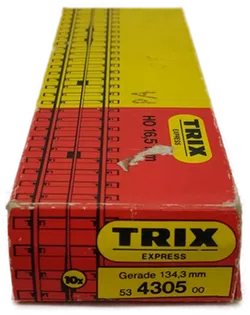 Trix Express gerade Gleise Nr. 4305, gebogene Gleise Nr. 43?? je 10 Stück im Karton - Bild 2