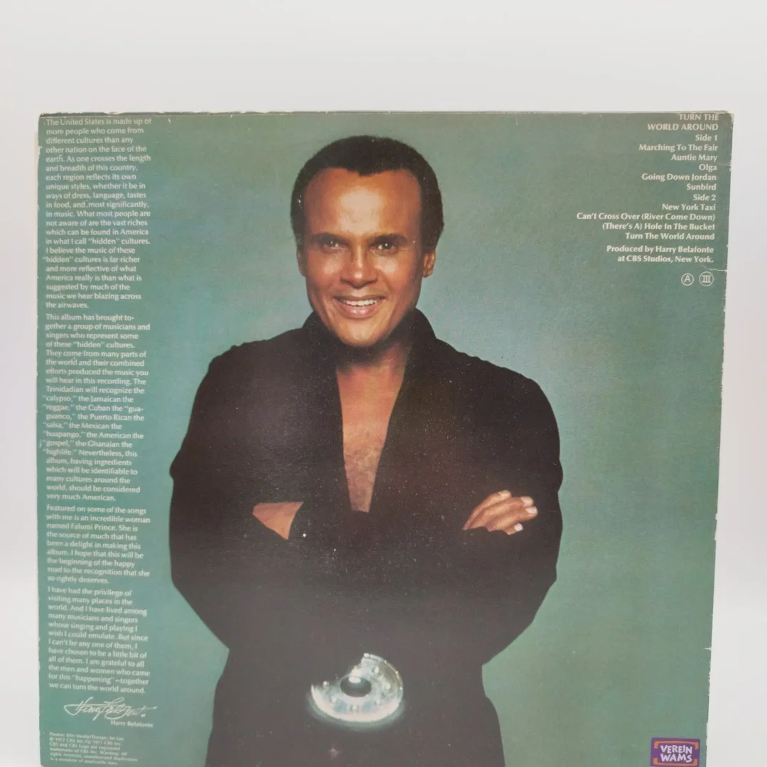 Hary Belafonte LP – Turn The World Around (1977) | Original-Vinyl – Bild 2