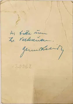 Autogrammkarte Bruno Kreisky – signiertes Porträtfoto - Bild 2