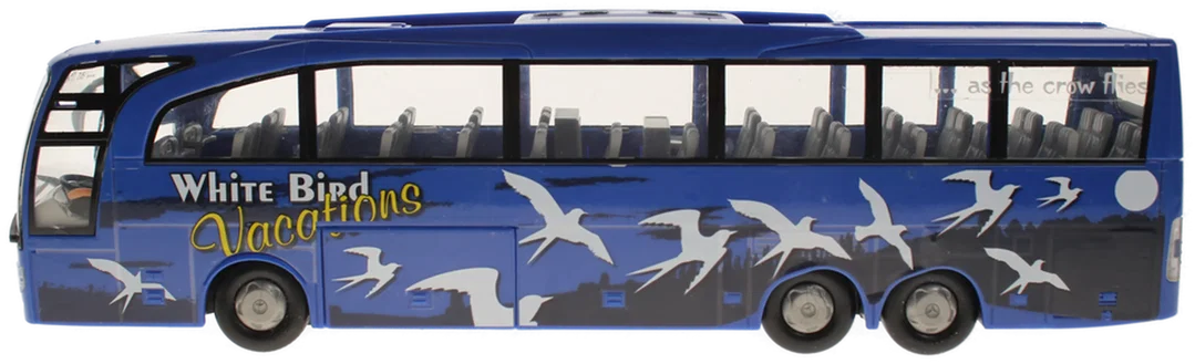 Dickie Mercedes-Benz Reisebus – „White Bird Vacations“ – ca. 30,5 cm – Blau – Bild 2