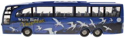 Dickie Mercedes-Benz Reisebus – „White Bird Vacations“ – ca. 30,5 cm – Blau - Bild 2