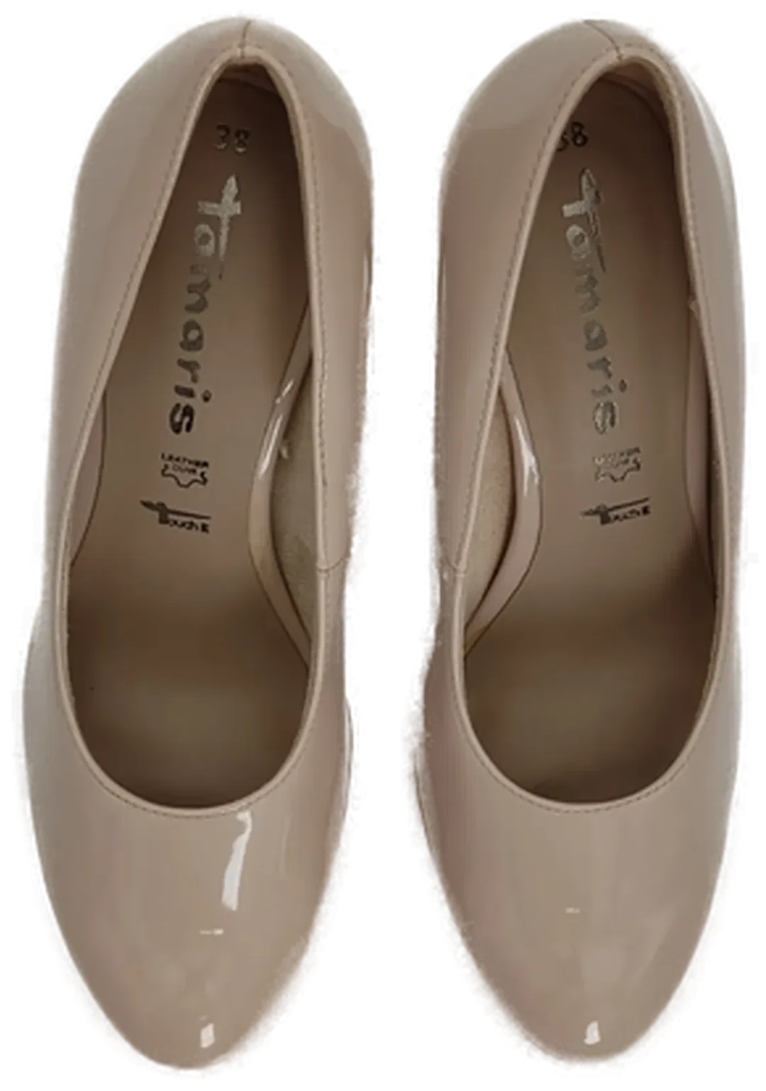 Tamaris Pumps in Lack-Optik, Echtes Leder, Altrosa – Bild 3