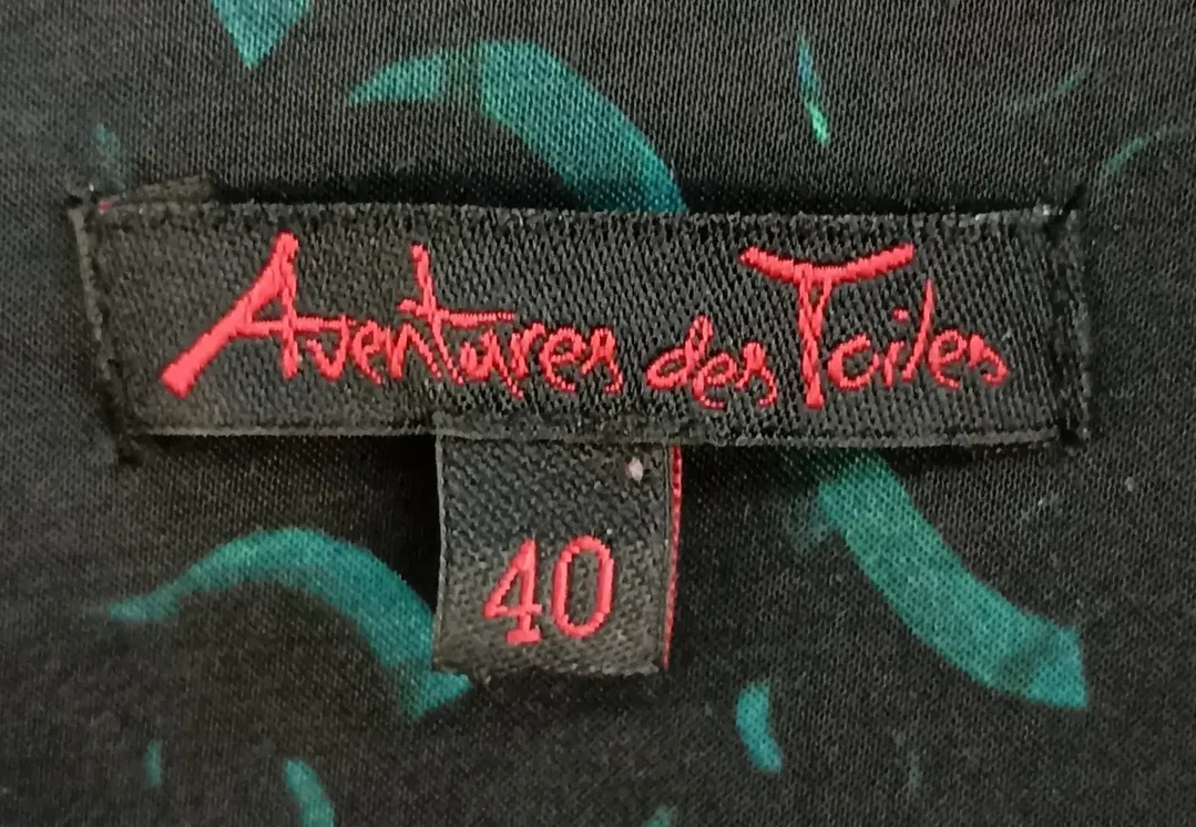 Aventures des Toiles Damen Midikleid gemustert Gr. 40 – Bild 3