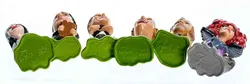 Ü-Eier Setzkastenfiguren 6 Stück aus der Serie