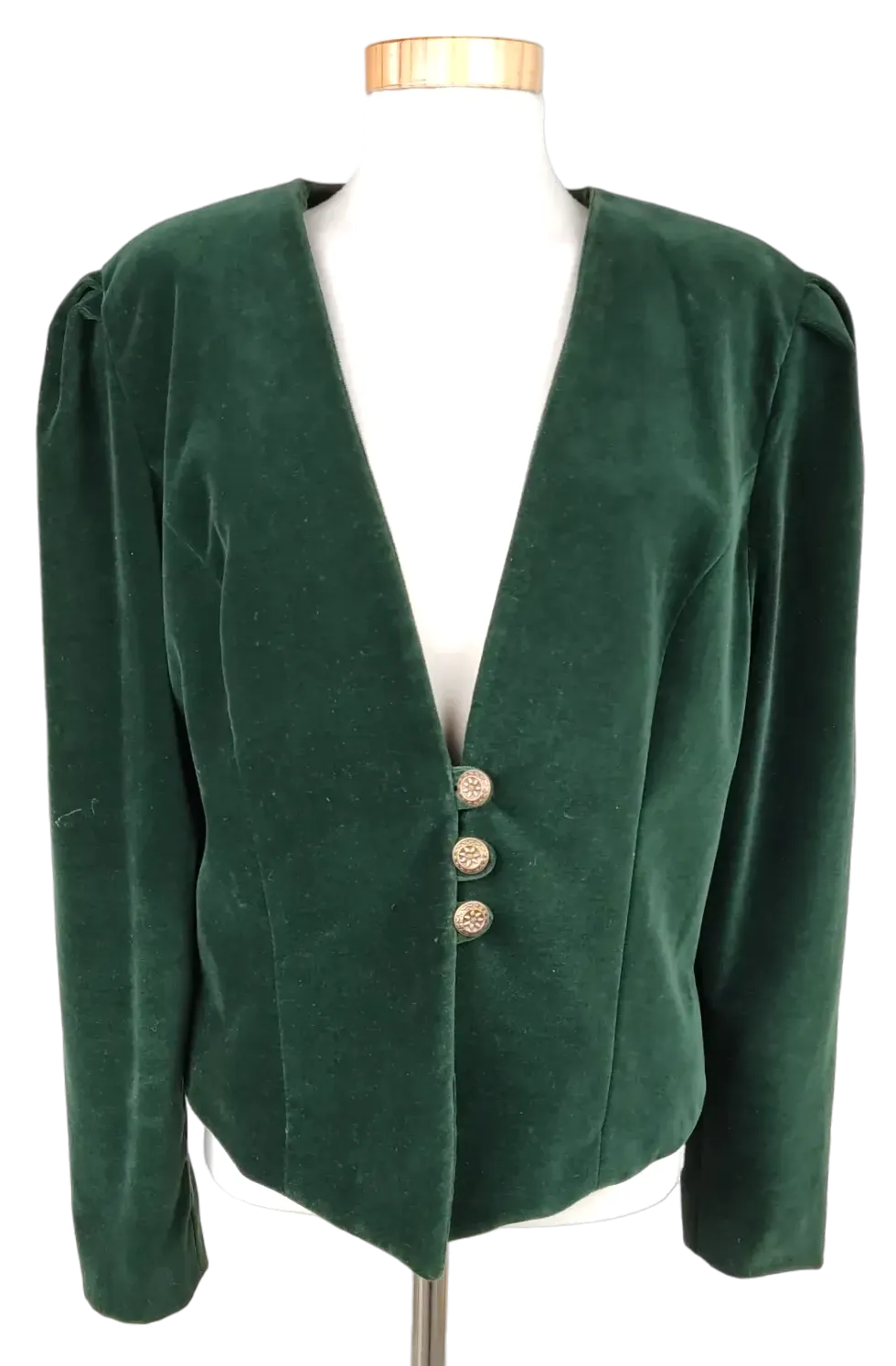Vintage Meico Damen Trachten Jacke, grün - Gr. XL  - Bild 1