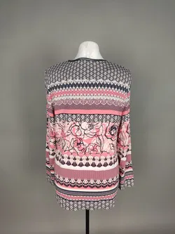 Gerry Weber Damen Langarmshirt rosa-blau - XL / 42 - Bild 3