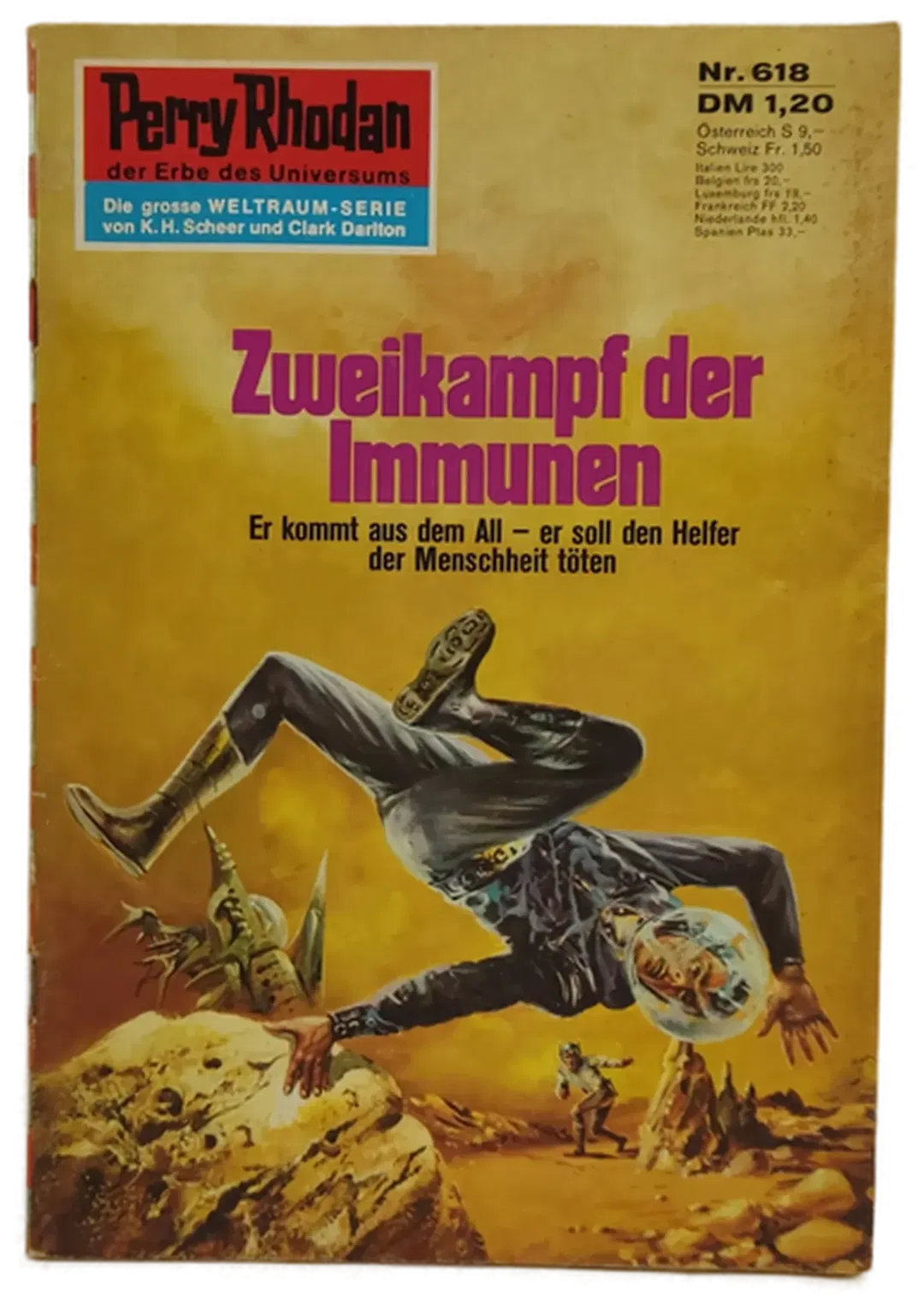 Romanheft Perry Rhodan Zweikampf der Immunen Erstauflage Nr.618 - Bild 1