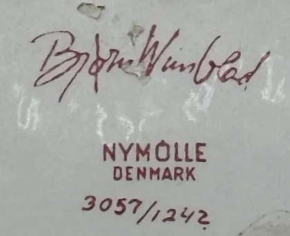 Vintage Bjørn Wiinblad - Nymølle Denmark - 3057 / 1242 – Bild 3