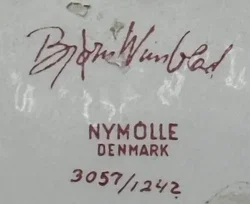 Vintage Bjørn Wiinblad - Nymølle Denmark - 3057 / 1242 - Bild 3