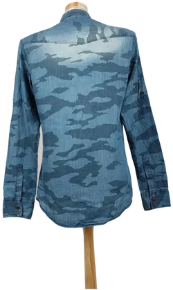 Open Jeans Herren Hemd blau Gr.S - Bild 3