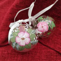 Baumschmuck aus Glas, handbemalt, Set 2 tlg.  - Bild 2