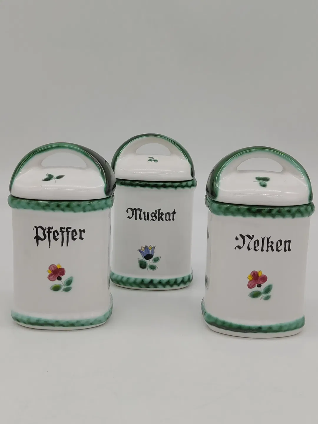 Gmundner Keramik - Streublumen Gewürzdosen, 6 Stück - Bild 4