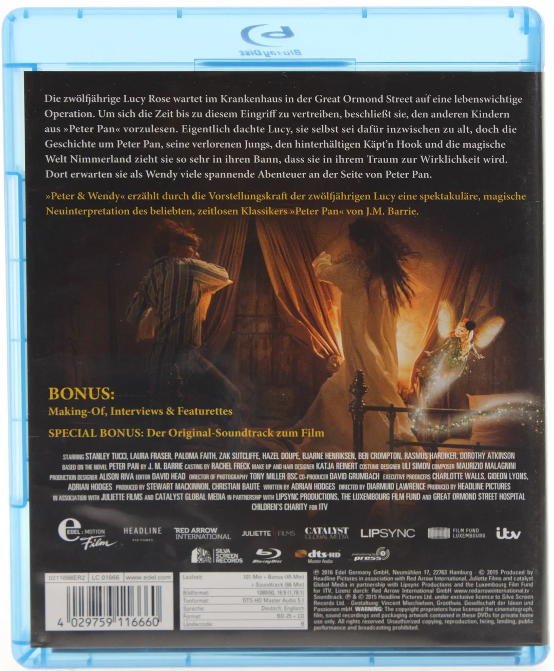 Blu Ray "Peter & Wendy" –  Limited Edition inkl. Soundtrack – Fantasy – FSK 6 – Bild 2