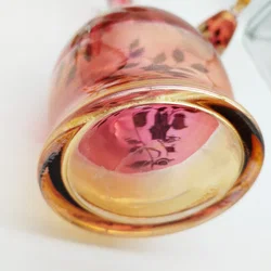 Glaskaraffen-Set 7-tlg böhmisches Glas Handbemalt | Zeitreise - Bild 8