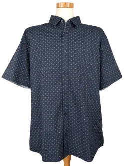 Tom Tailor Herren Kurzarmhemd, blau - Gr. XXXL  - Bild 1