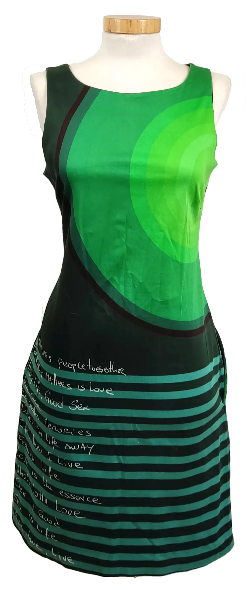 Desigual Damen Midikleid grün gemustert Gr. M - Bild 4