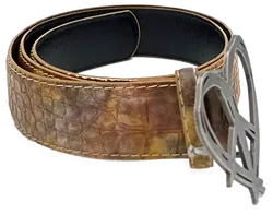 Desigual Damen Gürtel Camouflage-Krokodilmuster braun - Bild 2