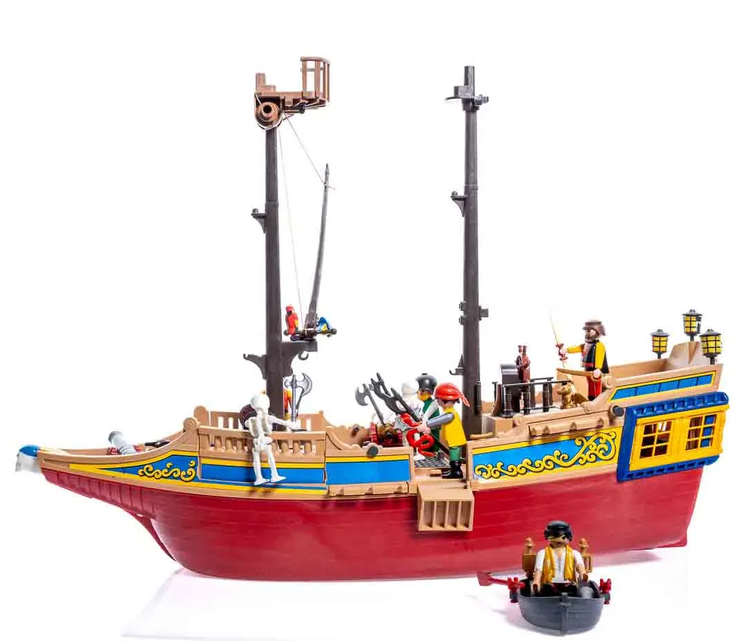 Playmobil Piraten-Schiff mit Beiboot, 7 Figuren und Kleinteilen - Bild 4