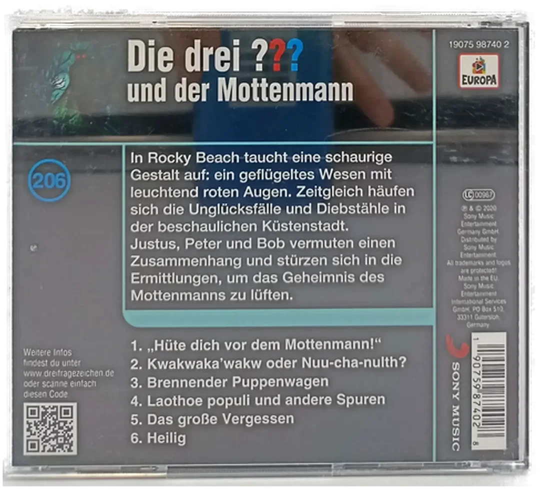 CD Die drei ??? "und der Mottenmann" – Bild 2
