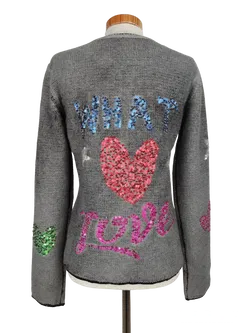 Grace Damen Strickjacke, grau - Gr. M - Bild 3