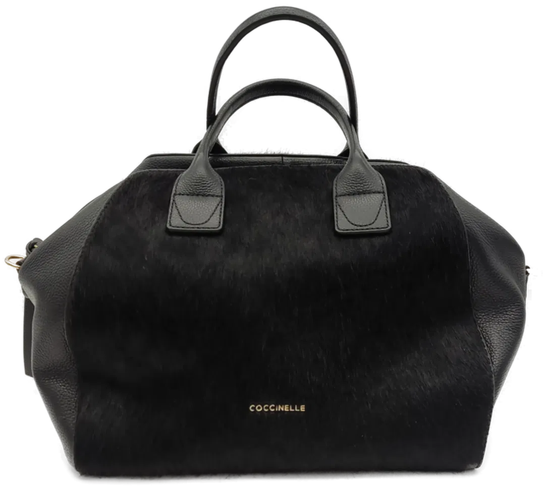 Coccinelle Damen Handtasche Fell schwarz - Bild 4