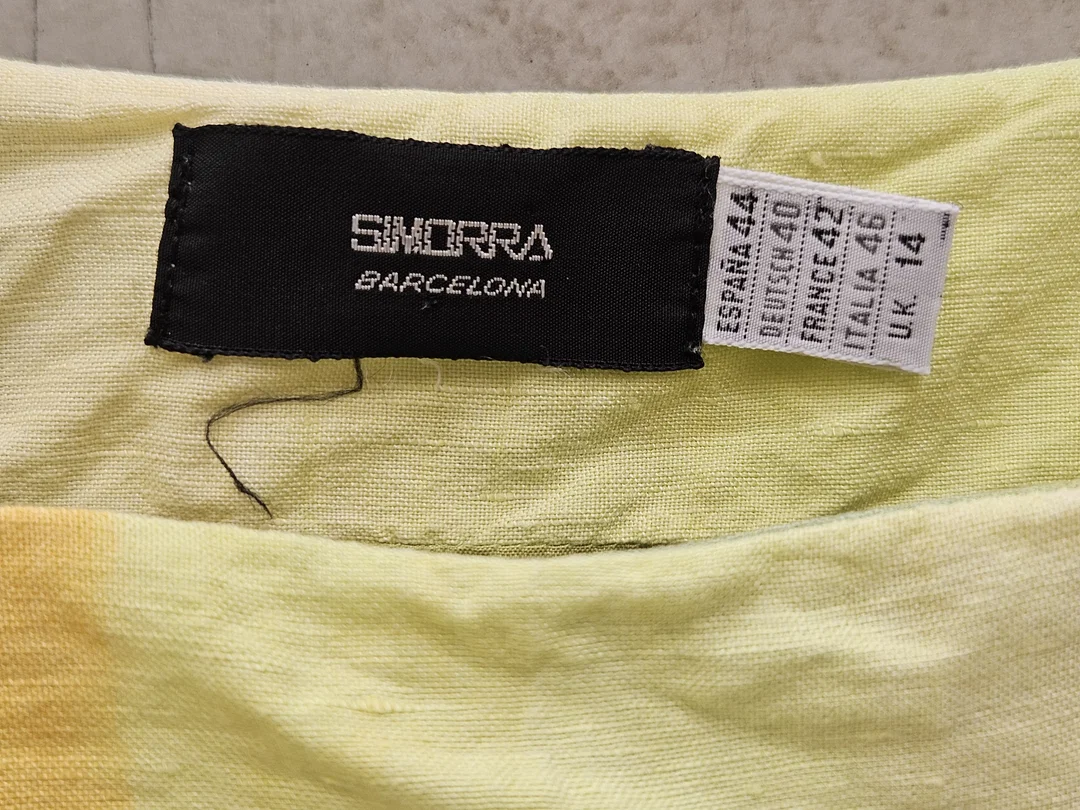 SIMORRA Damen Kleid, grün/gelb - Gr. L – Bild 4
