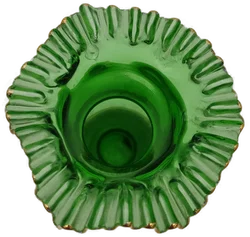 Bohemia Kristall Vase mit handbemalten Blumen - Bild 4