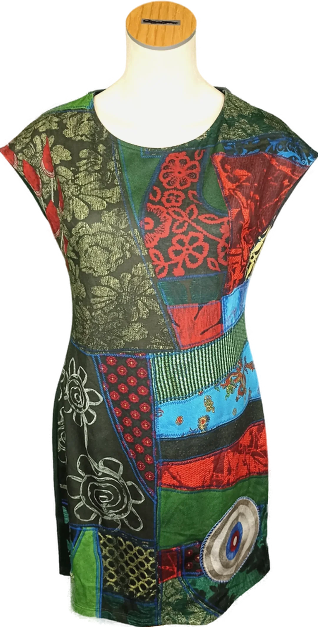 Desigual Damenkleid gemustert Gr. L – Bild 1