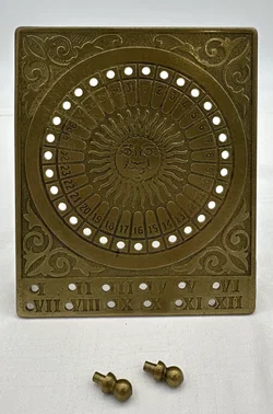 Vintage - Messing Tischkalender - Bild 4