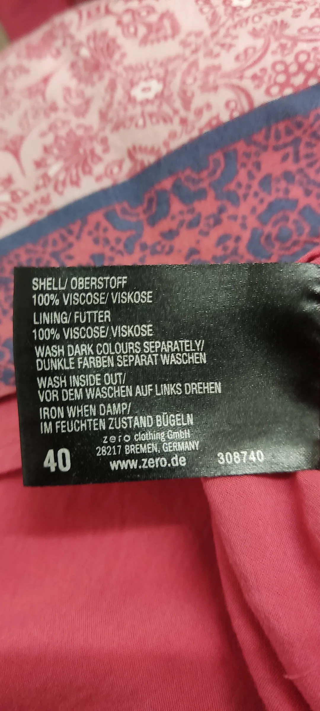 Zero Damen Kleid mehrfarbig Gr. 40  – Bild 3