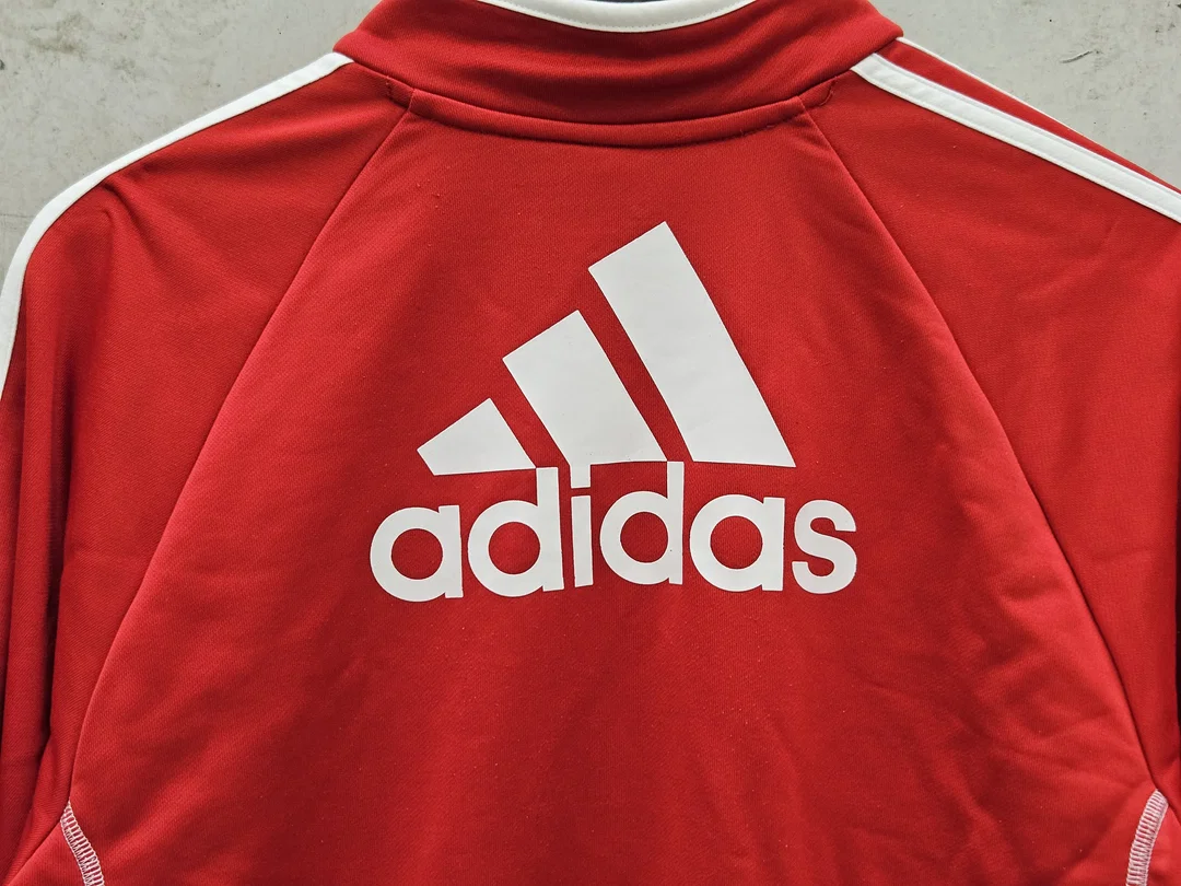 ADIDAS x FC Bayern München Herren Fussball Jacke, rot - Gr. L – Bild 4