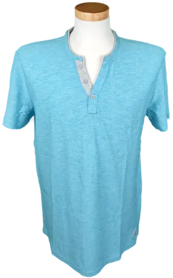 Tom Tailor Herrenshirt blau/weiß Gr. L
