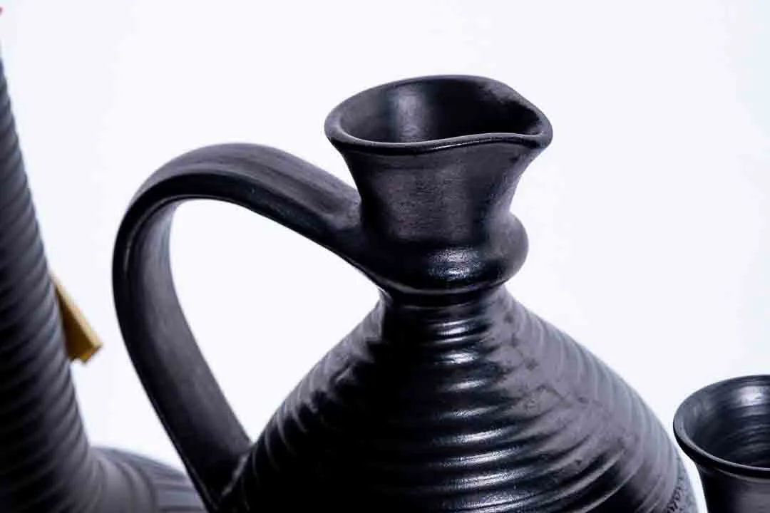 TERRA NIGRA MANUFAKTUR Keramik-Set in schwarz (9-teilig) – Bild 5