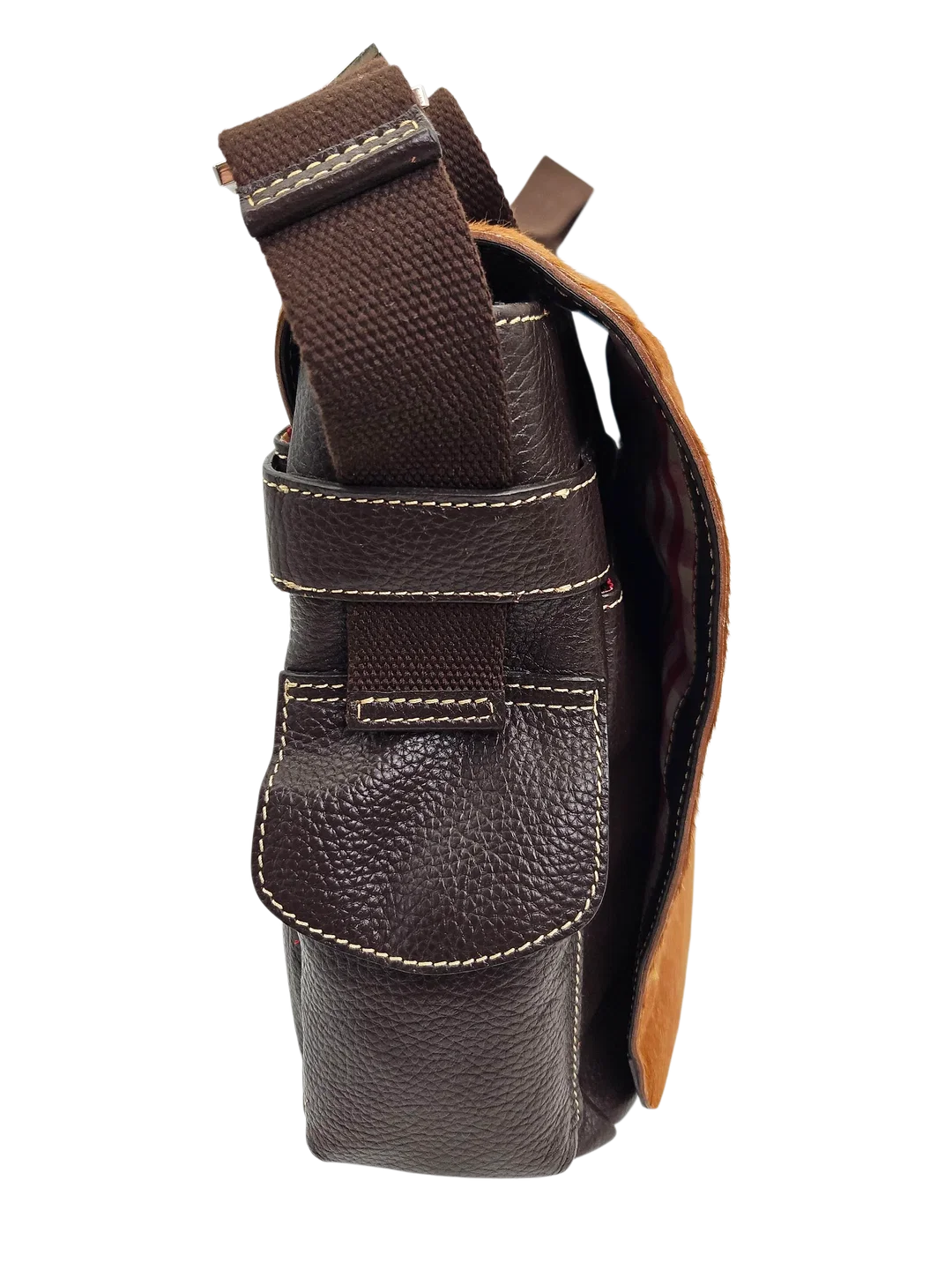 Pack Easy Umhängetasche leder, braun – Bild 2