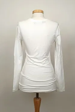 Love Moschino Langarmshirt weiß Gr. 36 - Bild 2