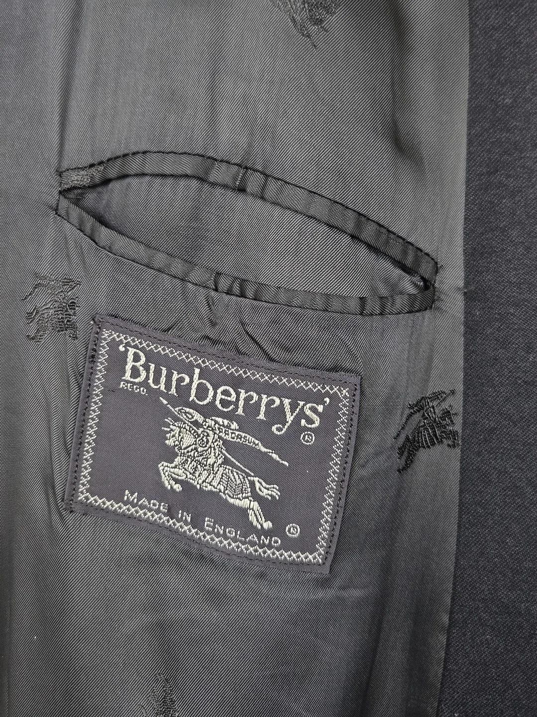 Burberry Herren Vintage Sakko, marine - Gr. XL  – Bild 6