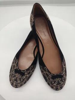 Giorgio Armani Damen Bestickte Ballerinas in Größe 36,5 - Bild 1