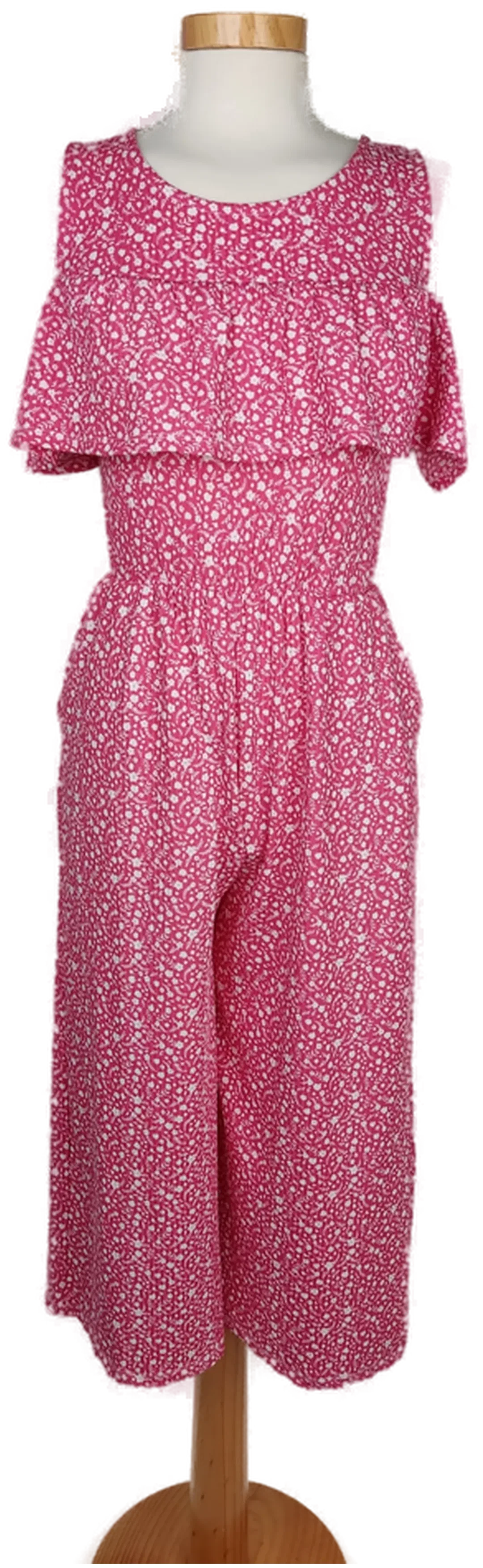 [NEU] LELA Damen Jumpsuit rosa/weiß gemustert - S/36 - Bild 1