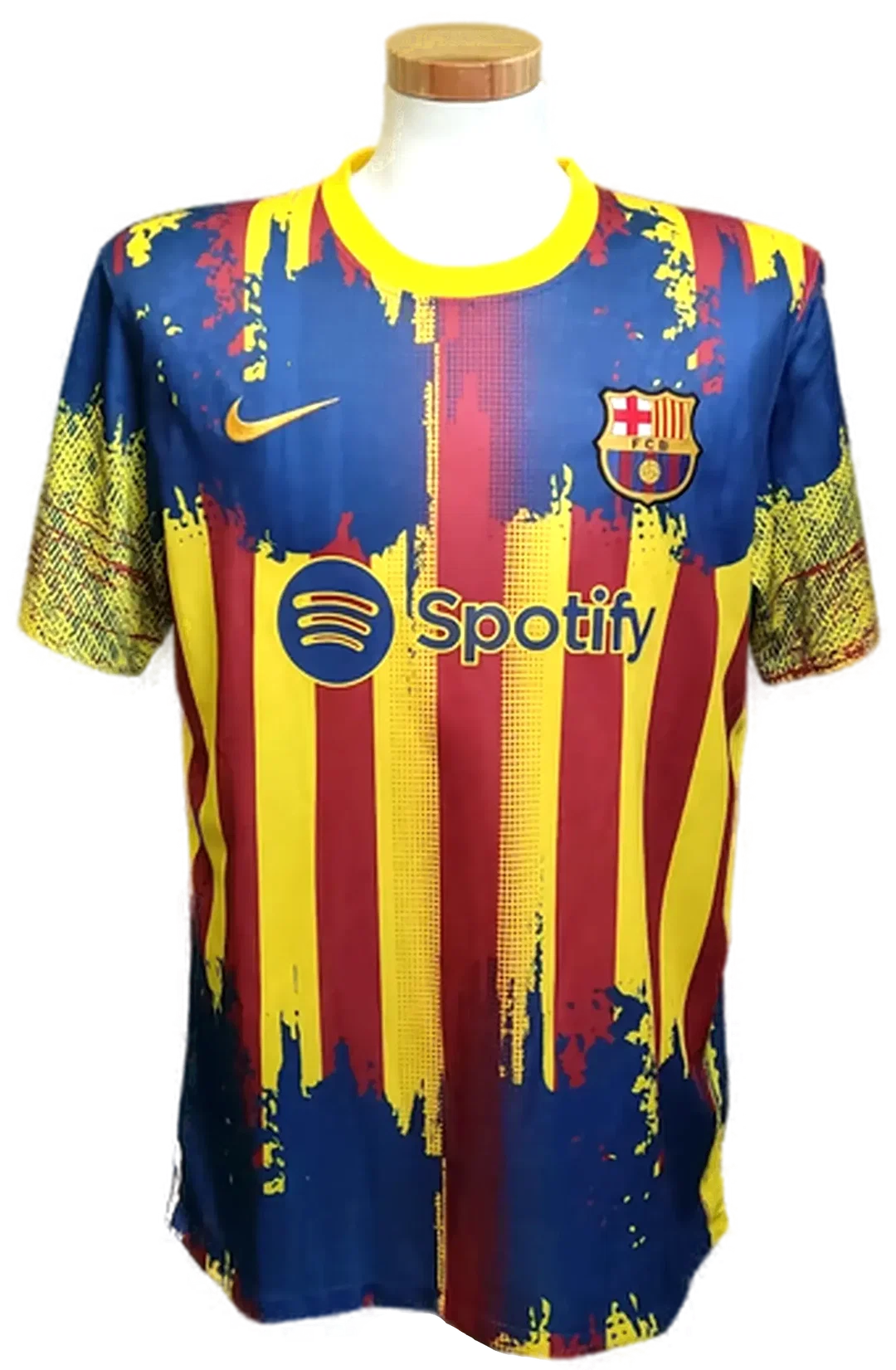 Nike Dri-Fit Barcelona Ronaldinho La Liga Fußball Spotify Trikot mehrfarbig Gr. XL - Bild 1