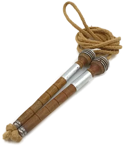 Antikes Springseil mit Holzgriffen – Vorschau 1