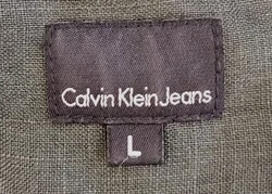 Calvin Klein Jeans Leinenkleid grau Gr. L - Bild 3