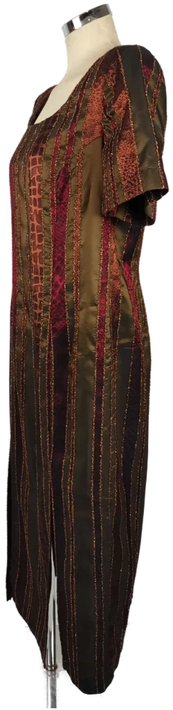 Maxi-Abendkleid Bronzestreifen | Petra  Wiechmann - Bild 4