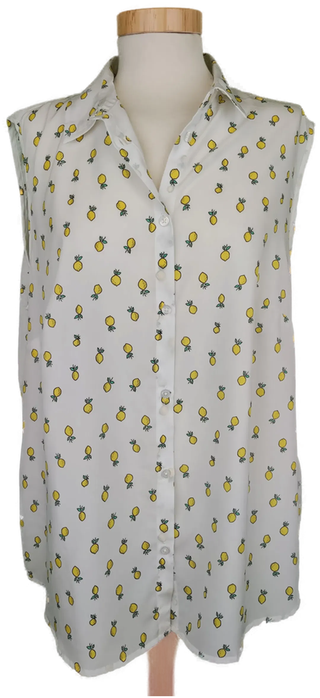 Aproductz Damen Top weiß gemustert mit Zitronen - L/44 - Bild 4