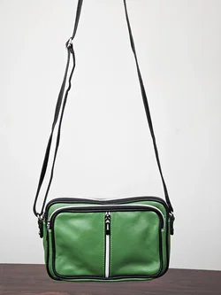 Damen Ledertasche - grün - Bild 3