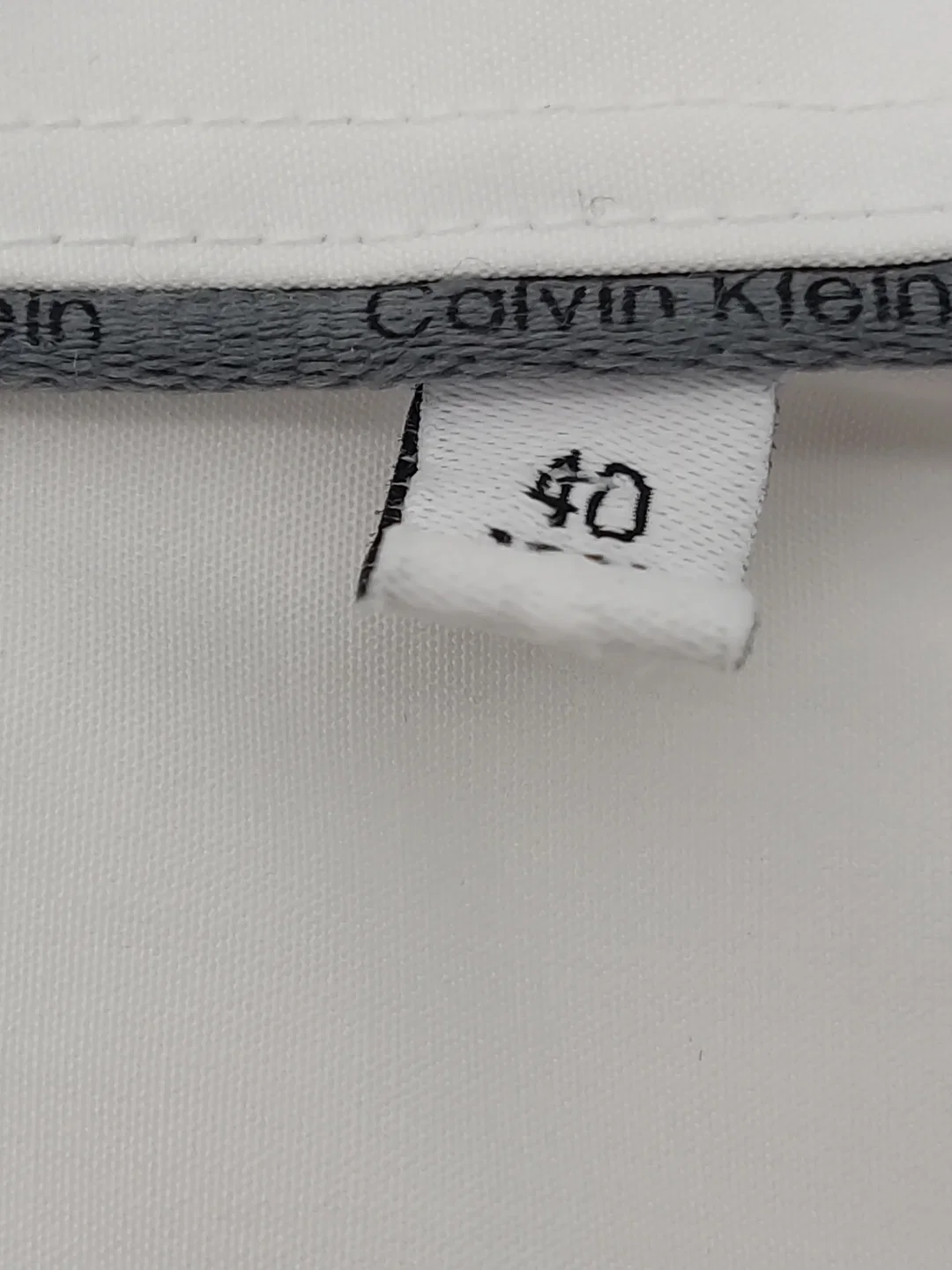 Calvin Klein Herren Hemd fitted weiß Gr. 40 – Bild 6