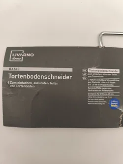 Livaron home, Tortenbodenschneider, neu - Bild 3