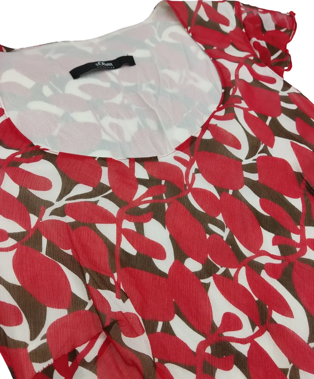 s.Oliver Damenkleid rot-weiß - Gr. S – Bild 3